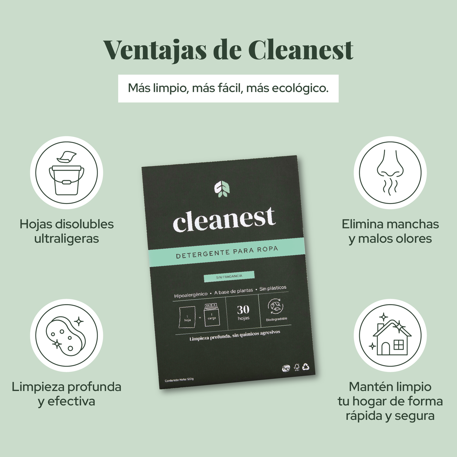 Detergente para Ropa (Sin Fragancia)