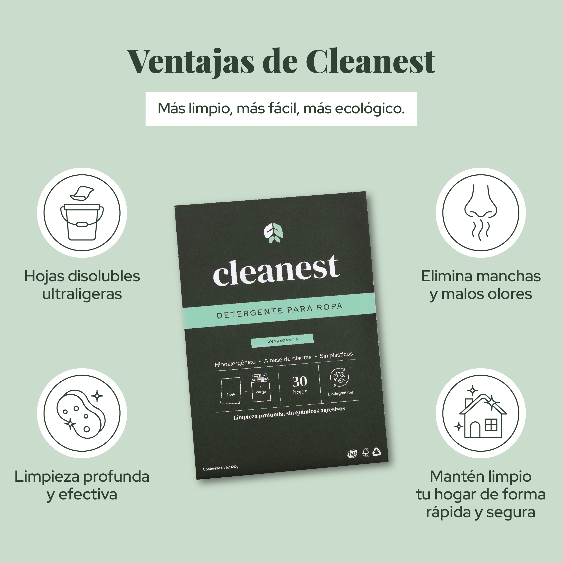 Detergente para Ropa (Sin Fragancia)